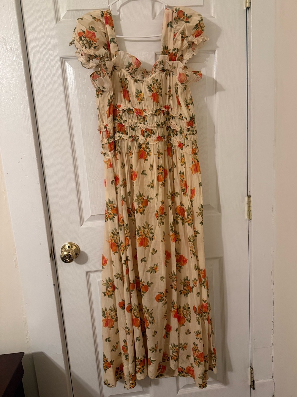 Doen Women's Metallic Orangerie Floral Print Clarinet Dress NWT XXL - Picture 4 of 6